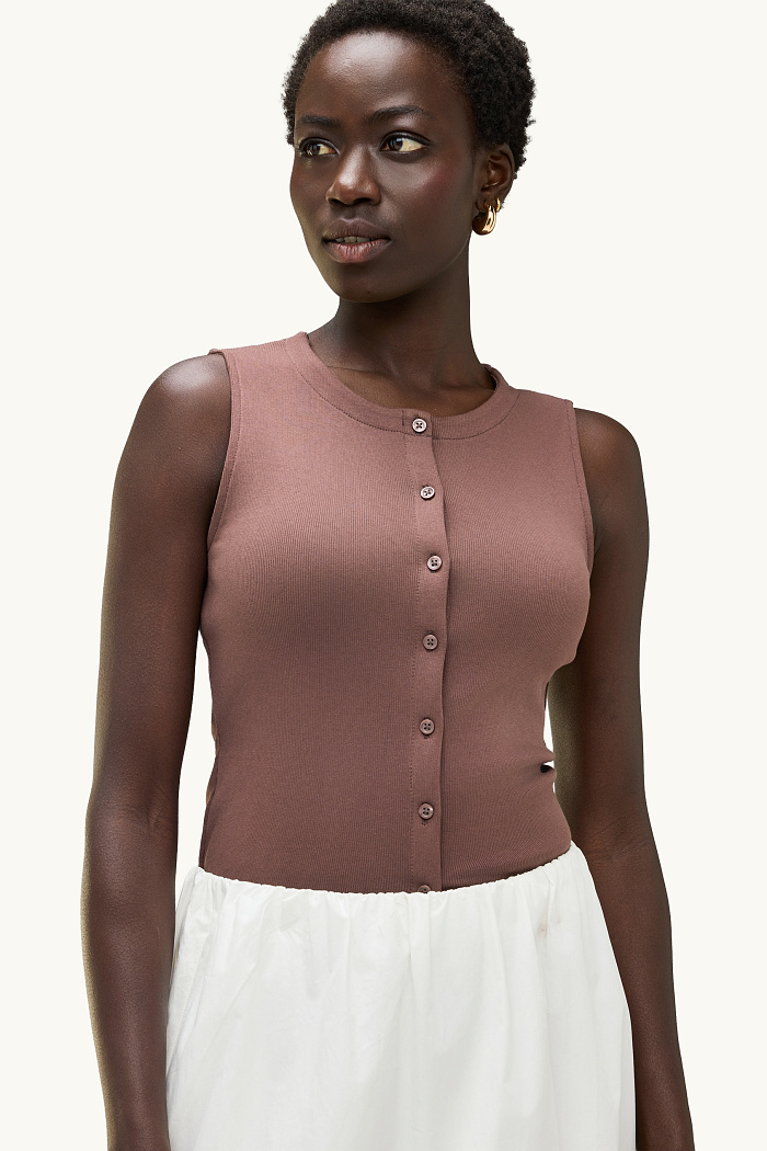 C&A Top, Braun, Größe: XL