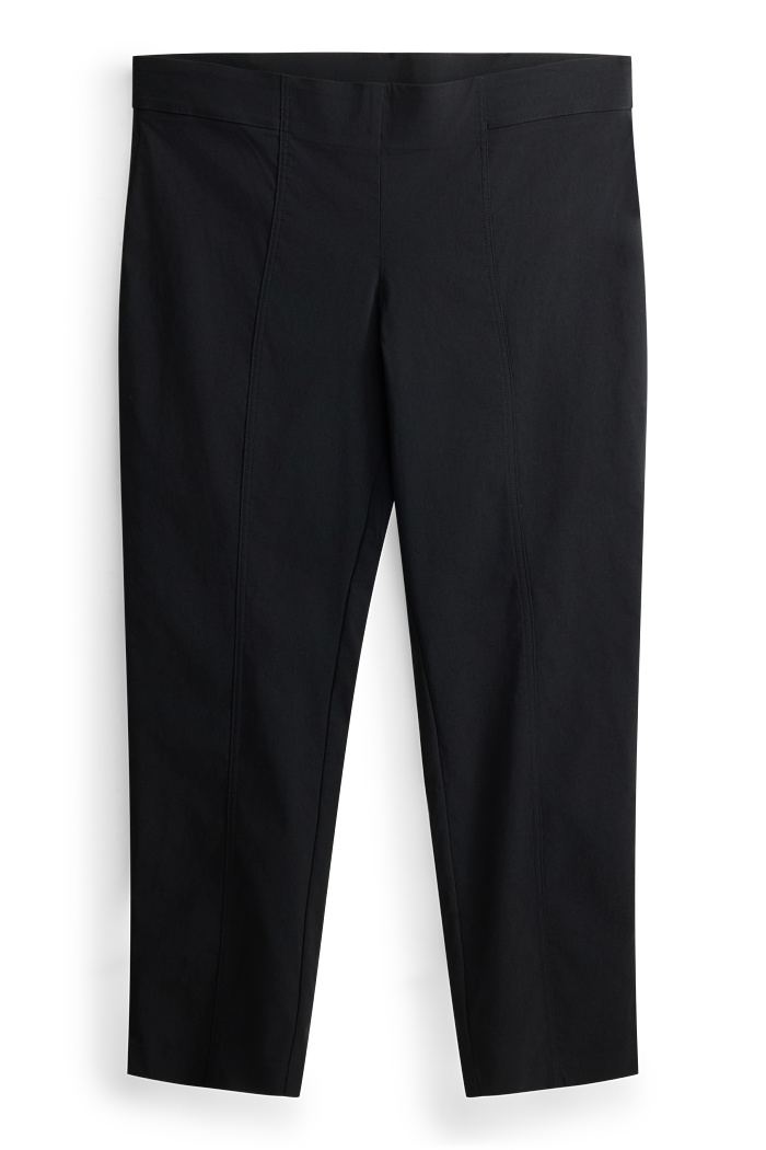C&A Stoffhose-High Waist-Straight Fit-LYCRA , Schwarz, Größe: 46