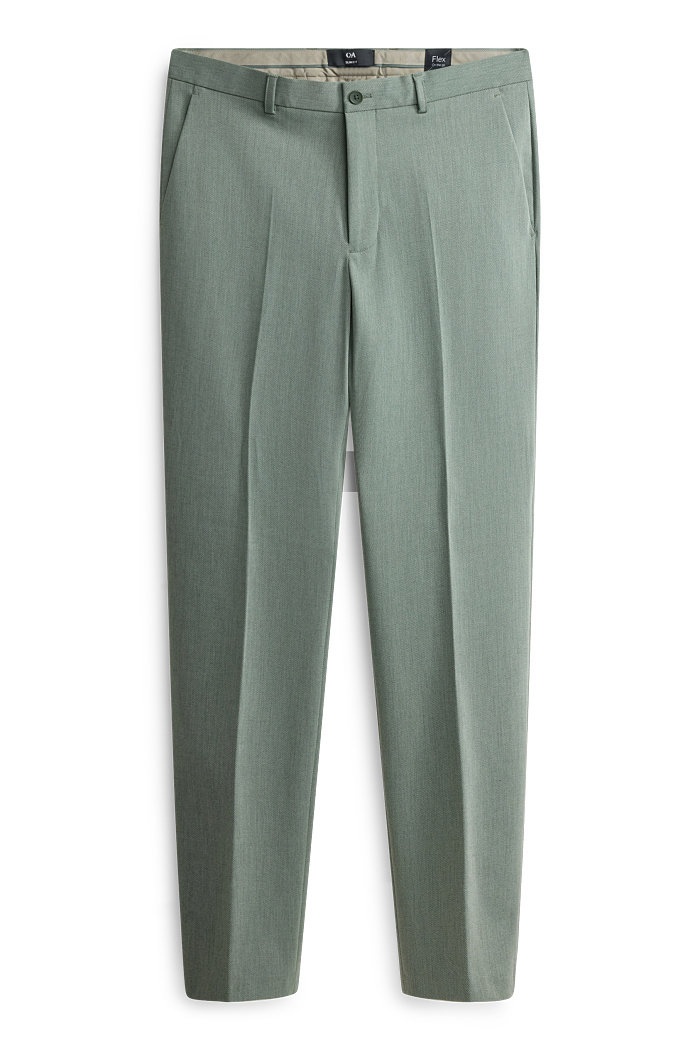 C&A Hose-Slim Fit-Flex, Grün, Größe: 46
