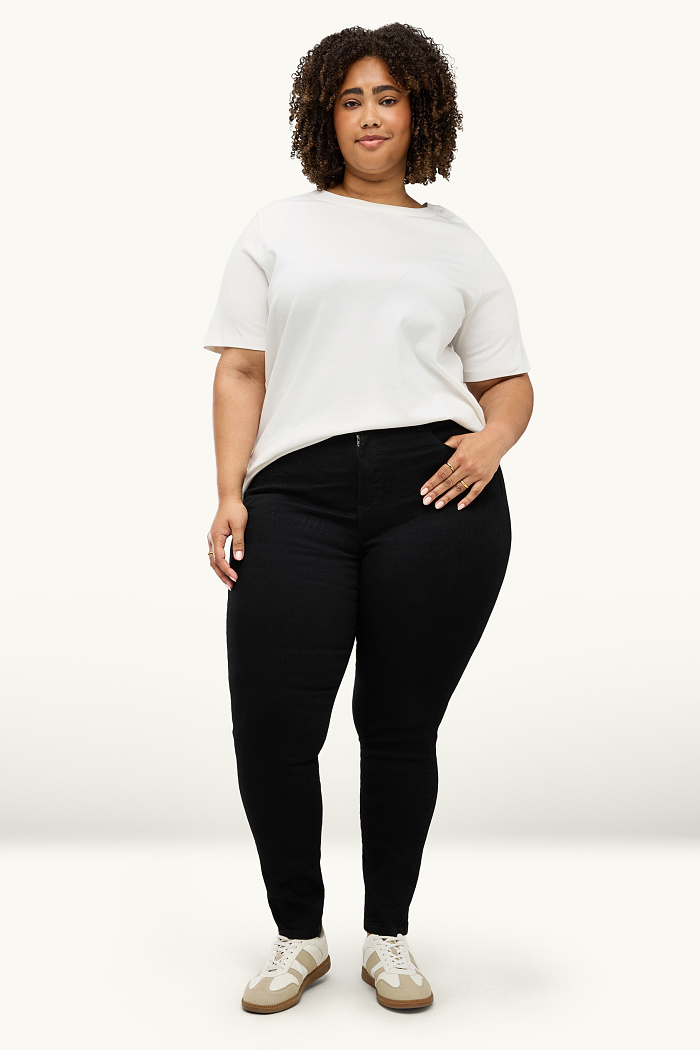 C&A Jegging Jeans-High Waist, Schwarz, Größe: 56