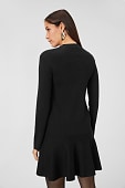 Fit & Flare Kleid in schwarz
