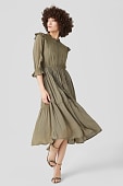 Fit & Flare Kleid in grün