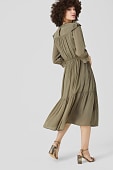 Fit & Flare Kleid in grün