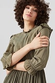 Fit & Flare Kleid in grün