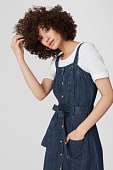 Etuikleid in jeans-dunkelblau