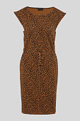 Column Kleid-Bio-Baumwolle in Farbe espresso