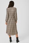 Kleid in schwarz / beige