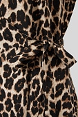Kleid in schwarz / beige