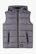 Enfant - Veste matelassée sans manches - gris chiné
