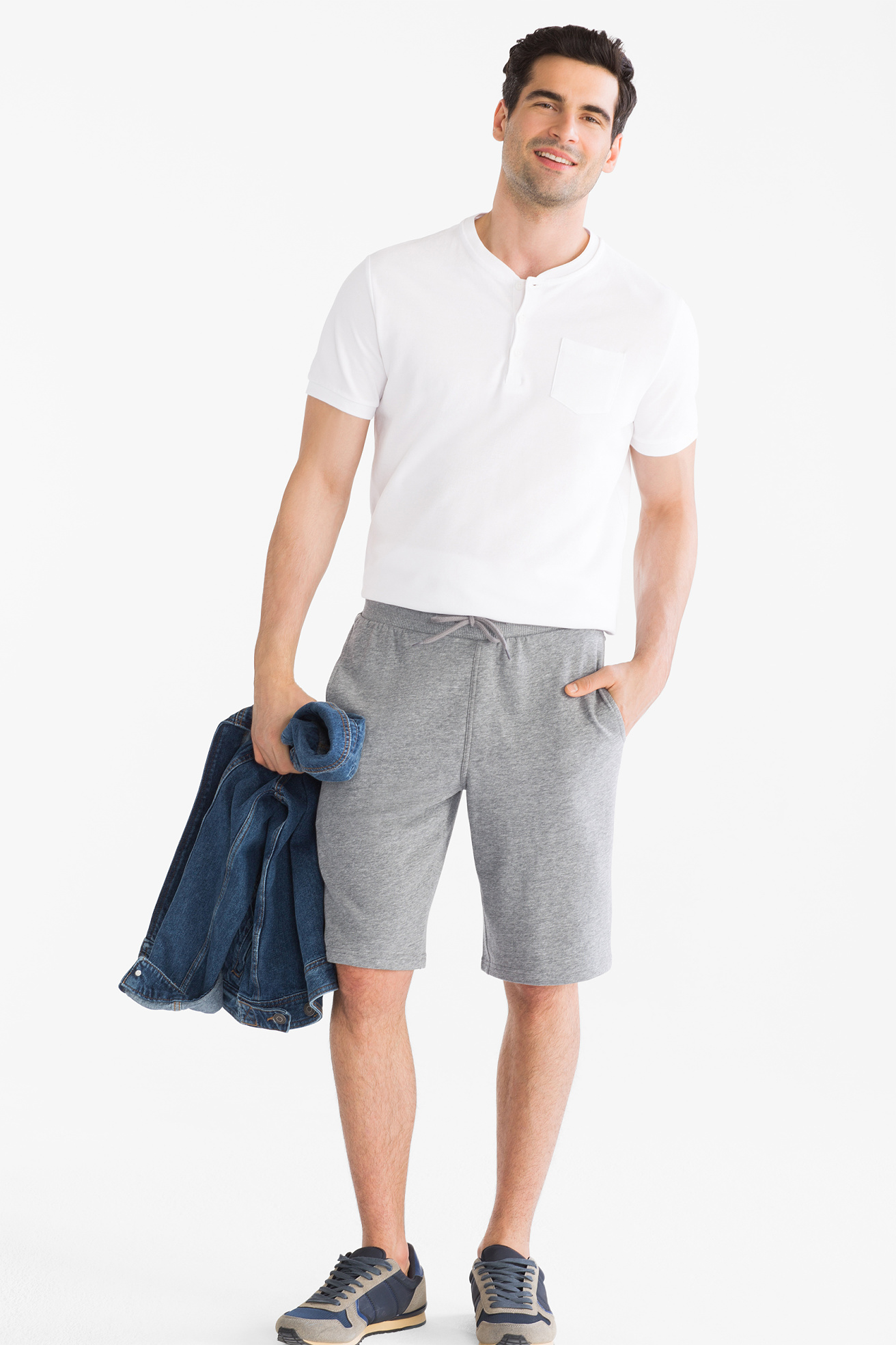 gray sweat shorts