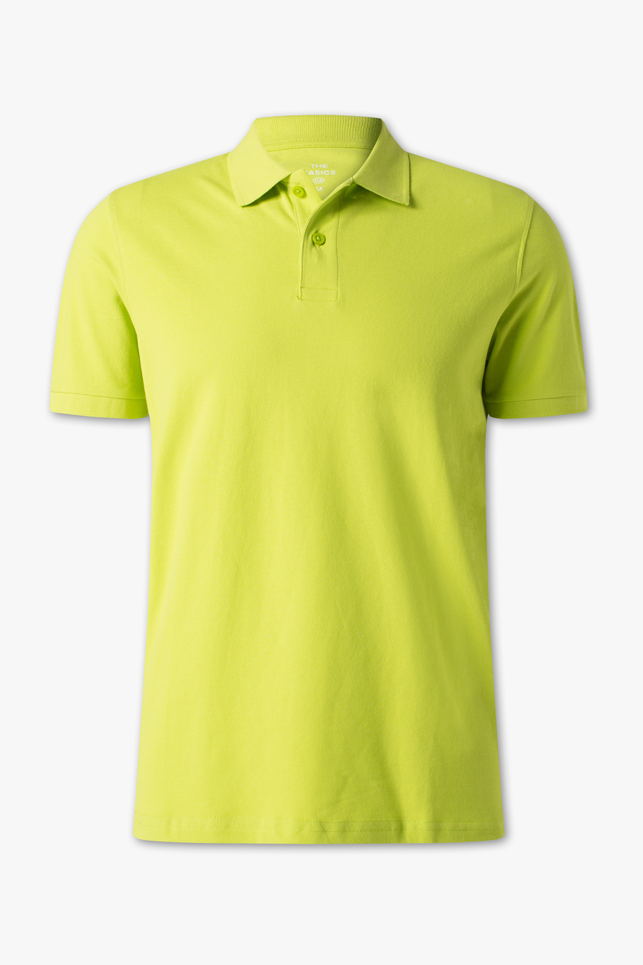 neon yellow polo shirt