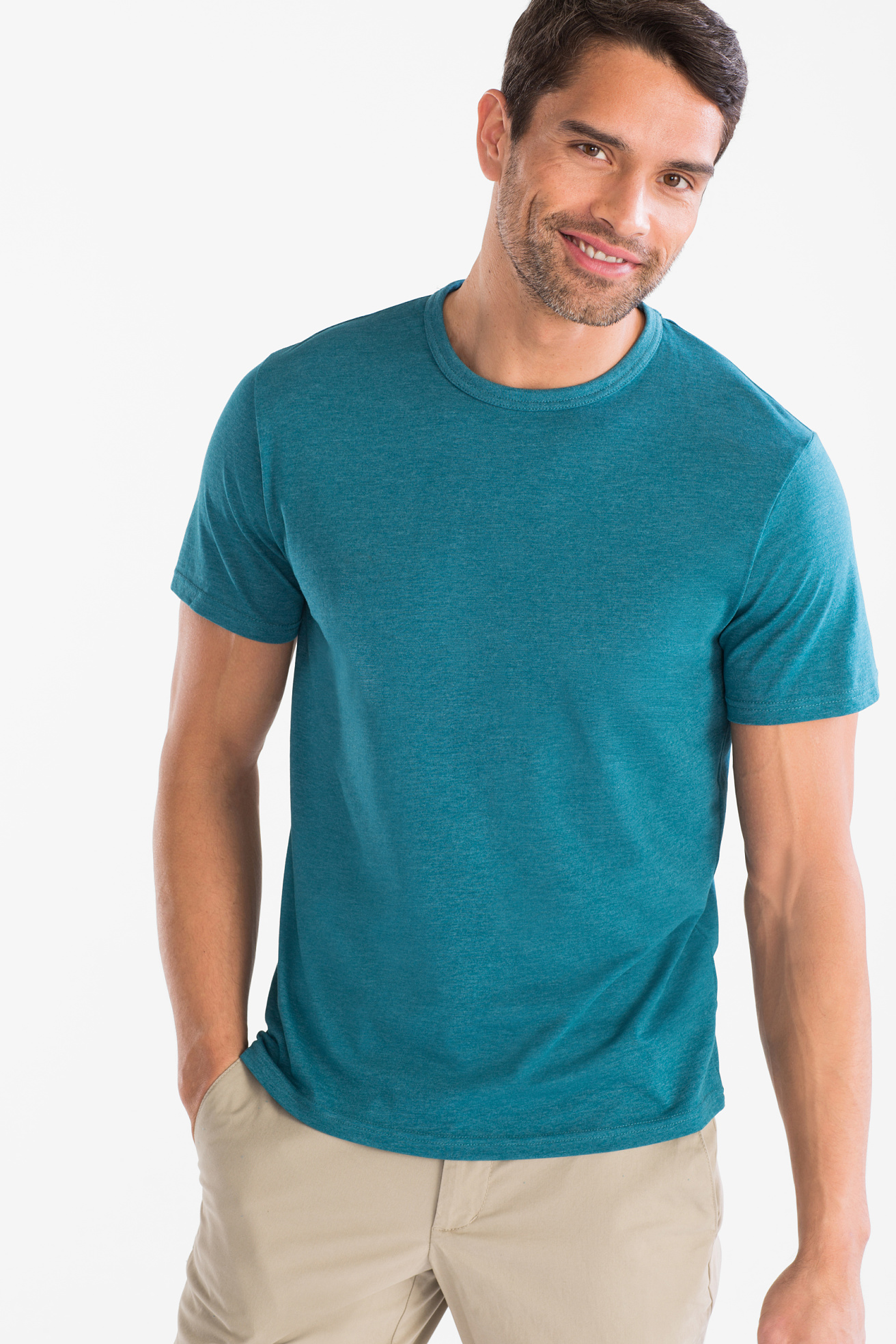 turquoise shirt mens outfit