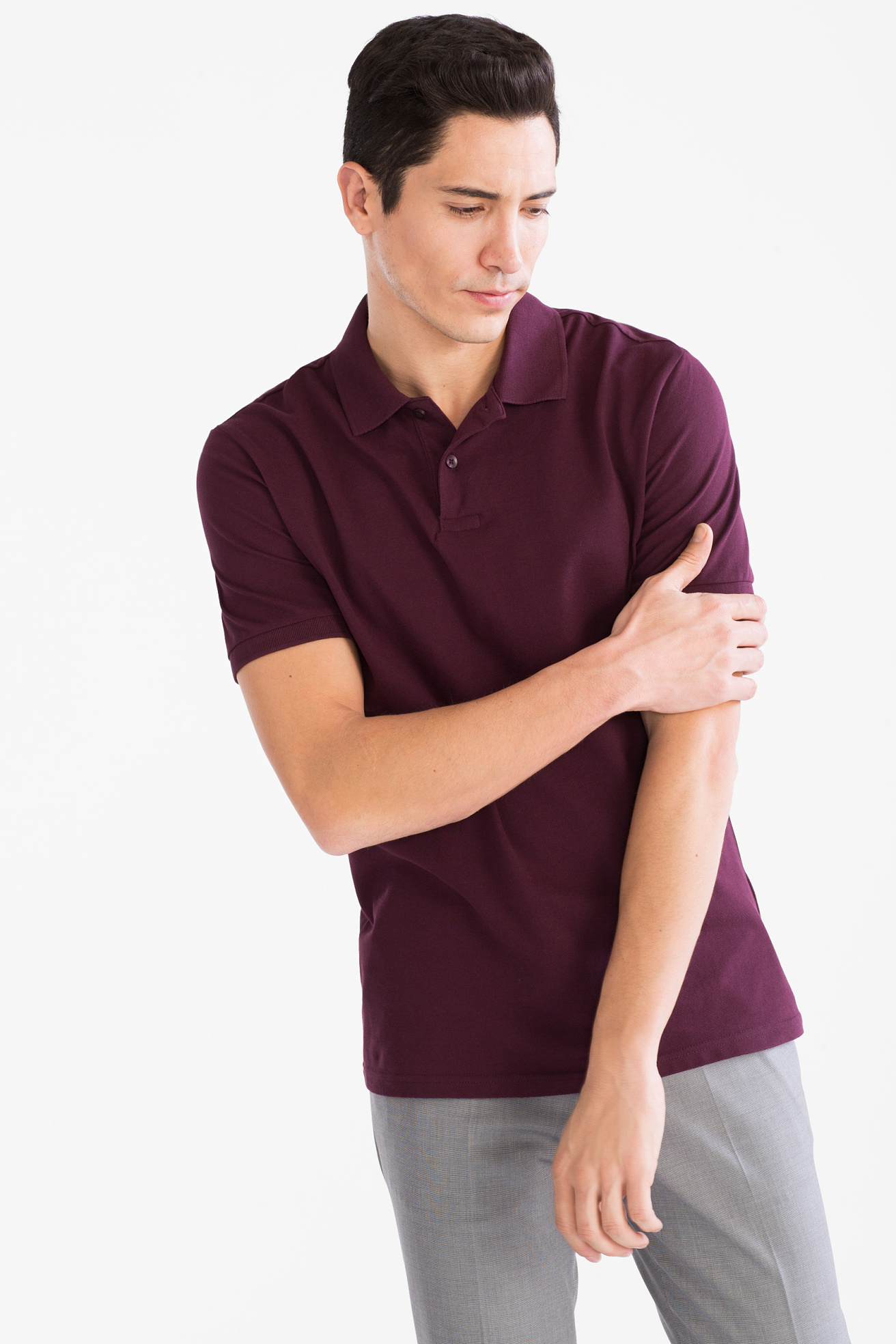 dark red shirt outfit