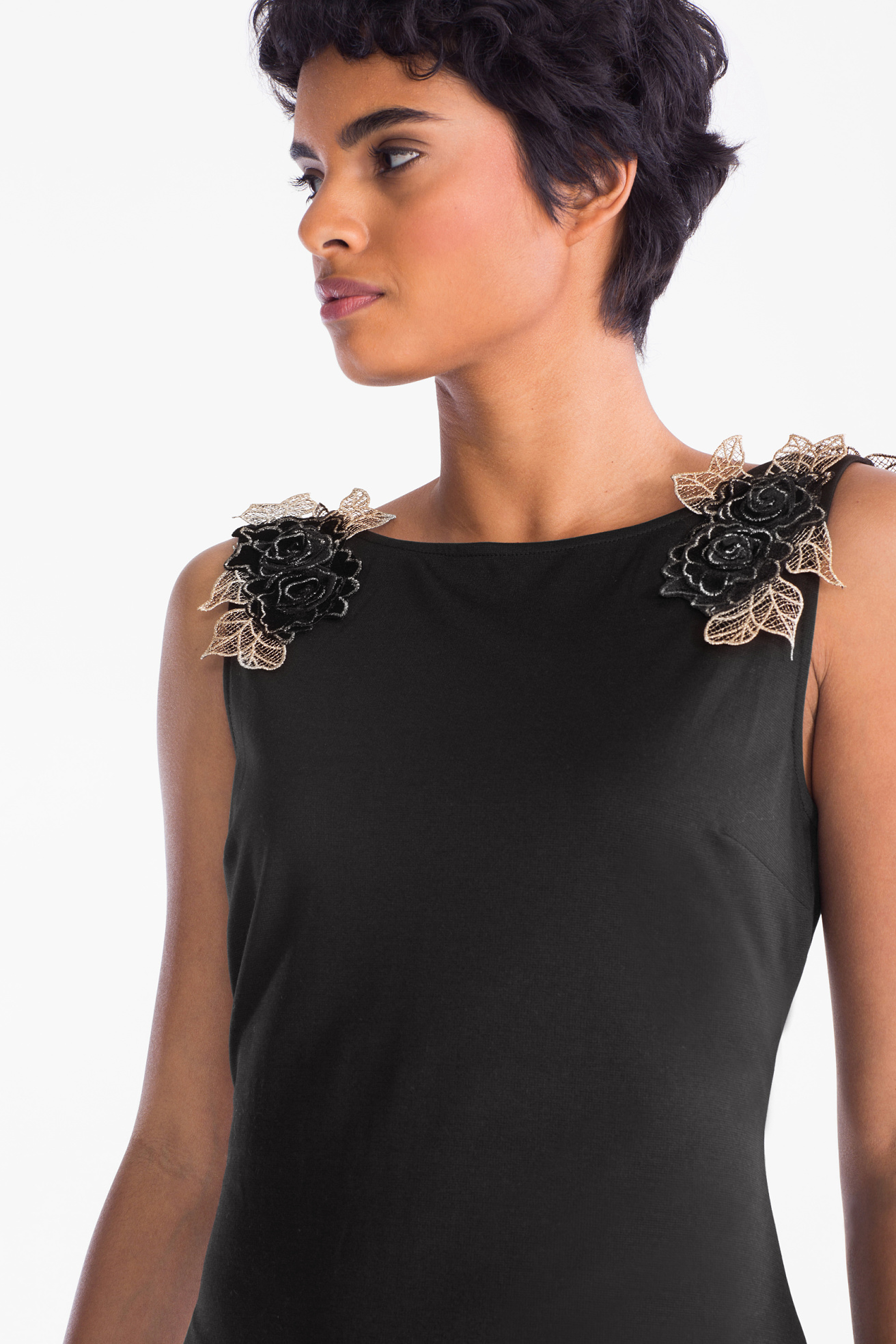 black saree party wear for girl