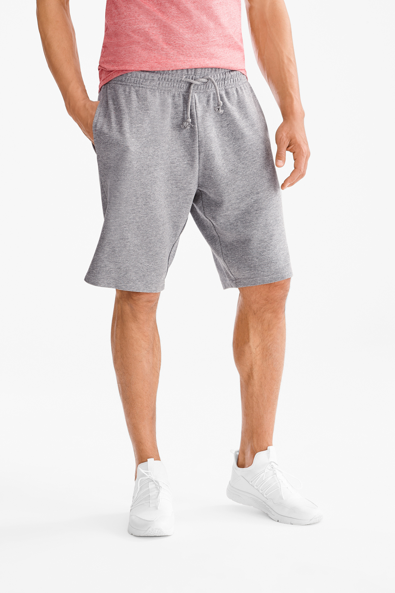 mens gray sweat shorts