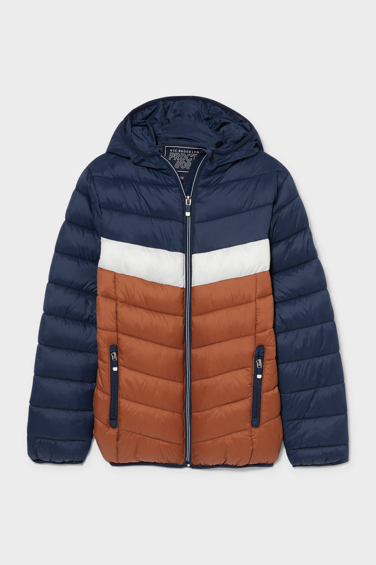 Quilted jacket with hood