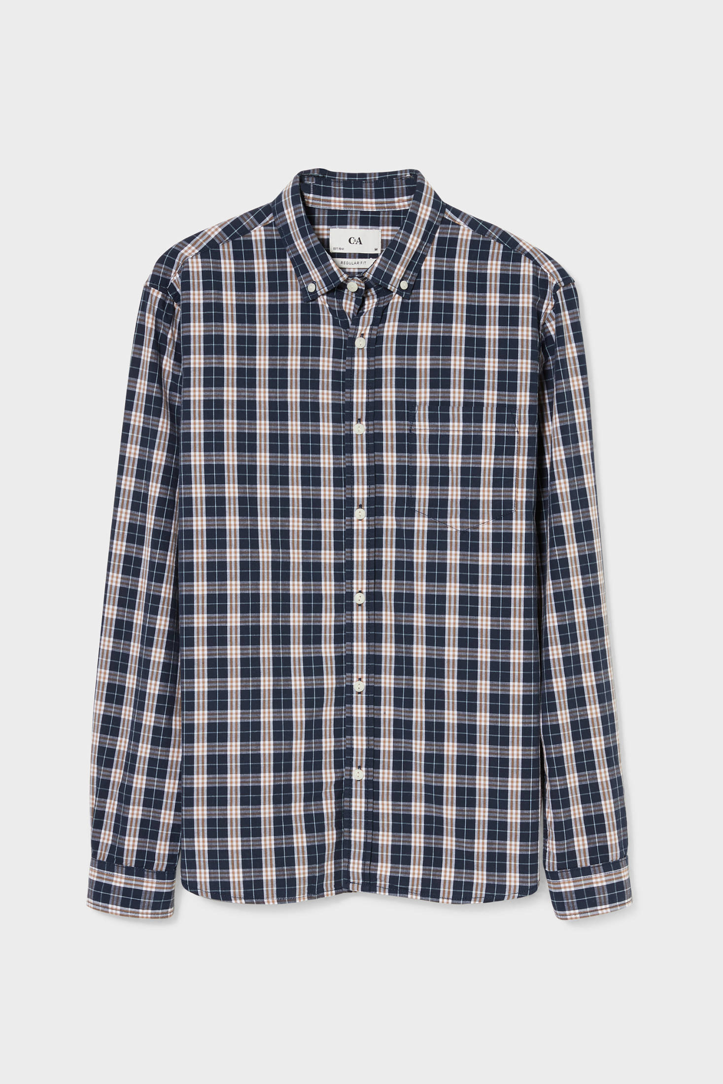 Hemd - Regular Fit - Button-down - kariert