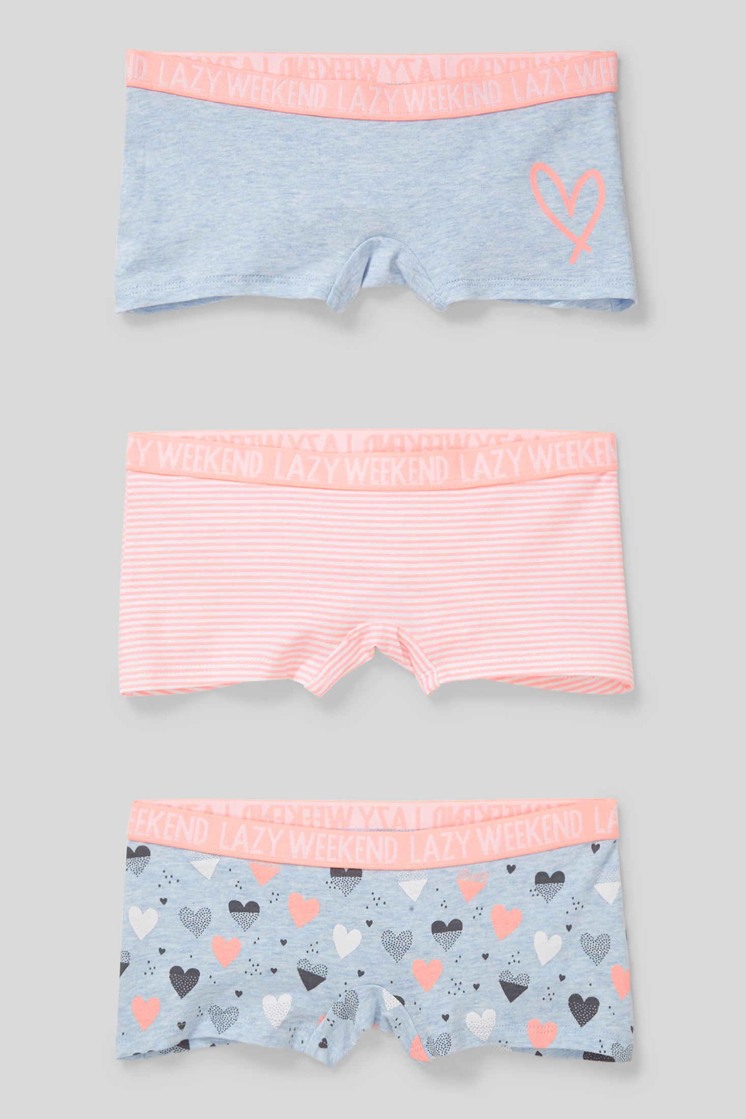 Boxershorts - Bio-Baumwolle - 3er Pack