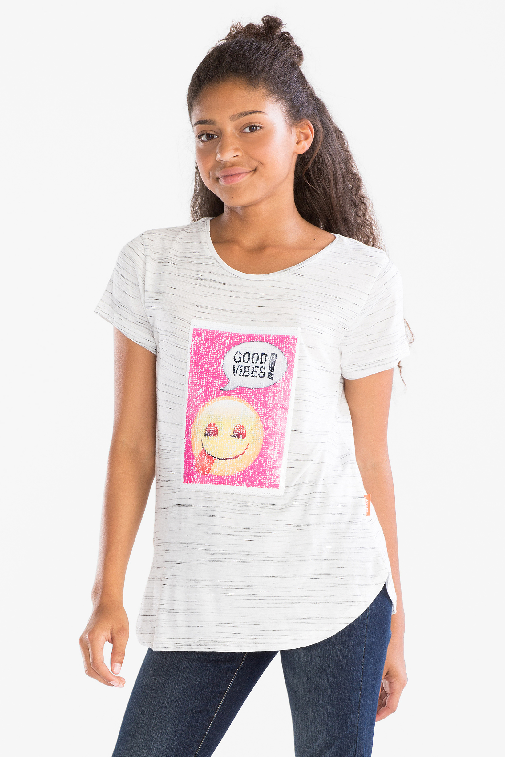 Emoji-T-shirt met korte mouwen