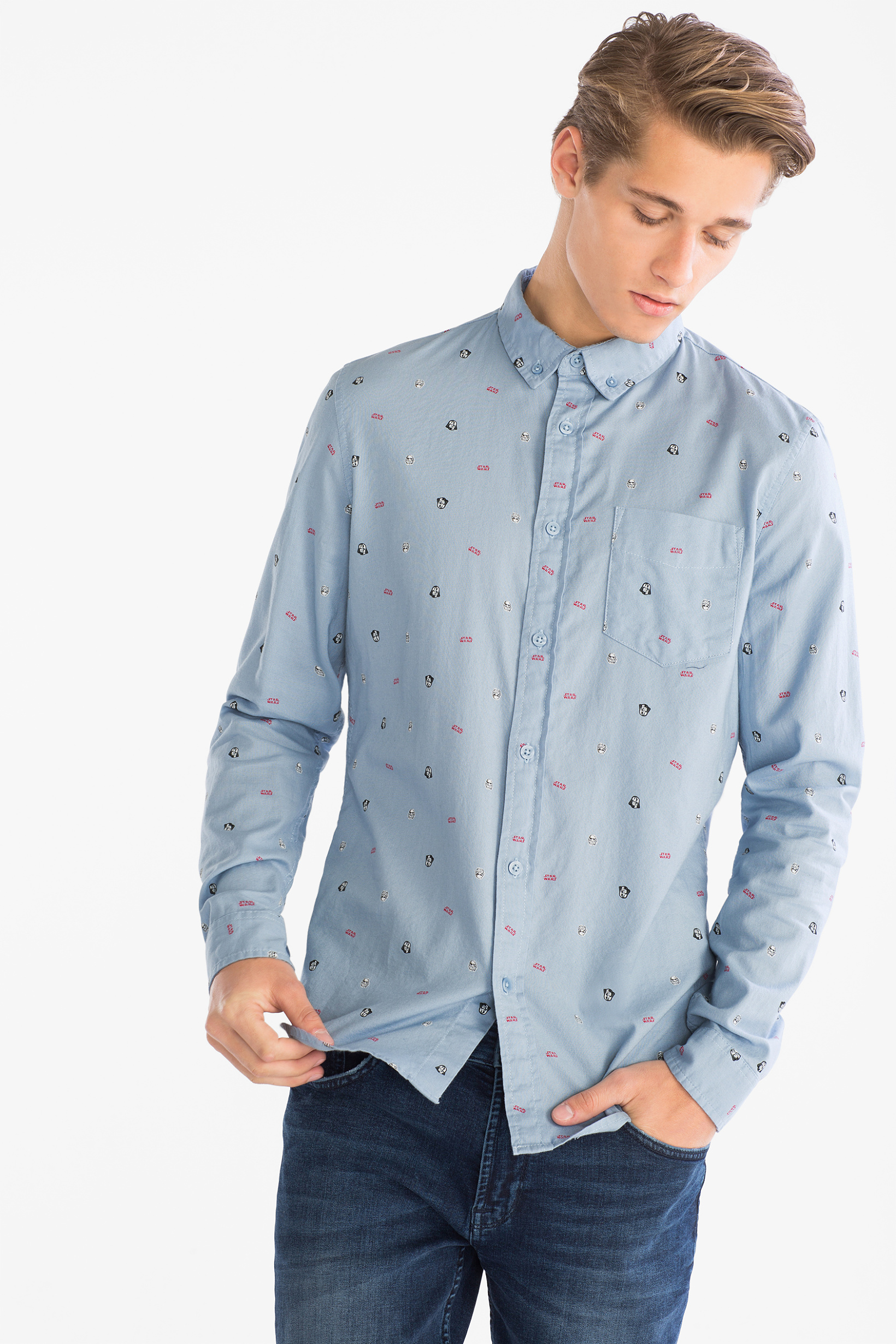 Clockhouse Star Wars overhemd Straight Fit button down
