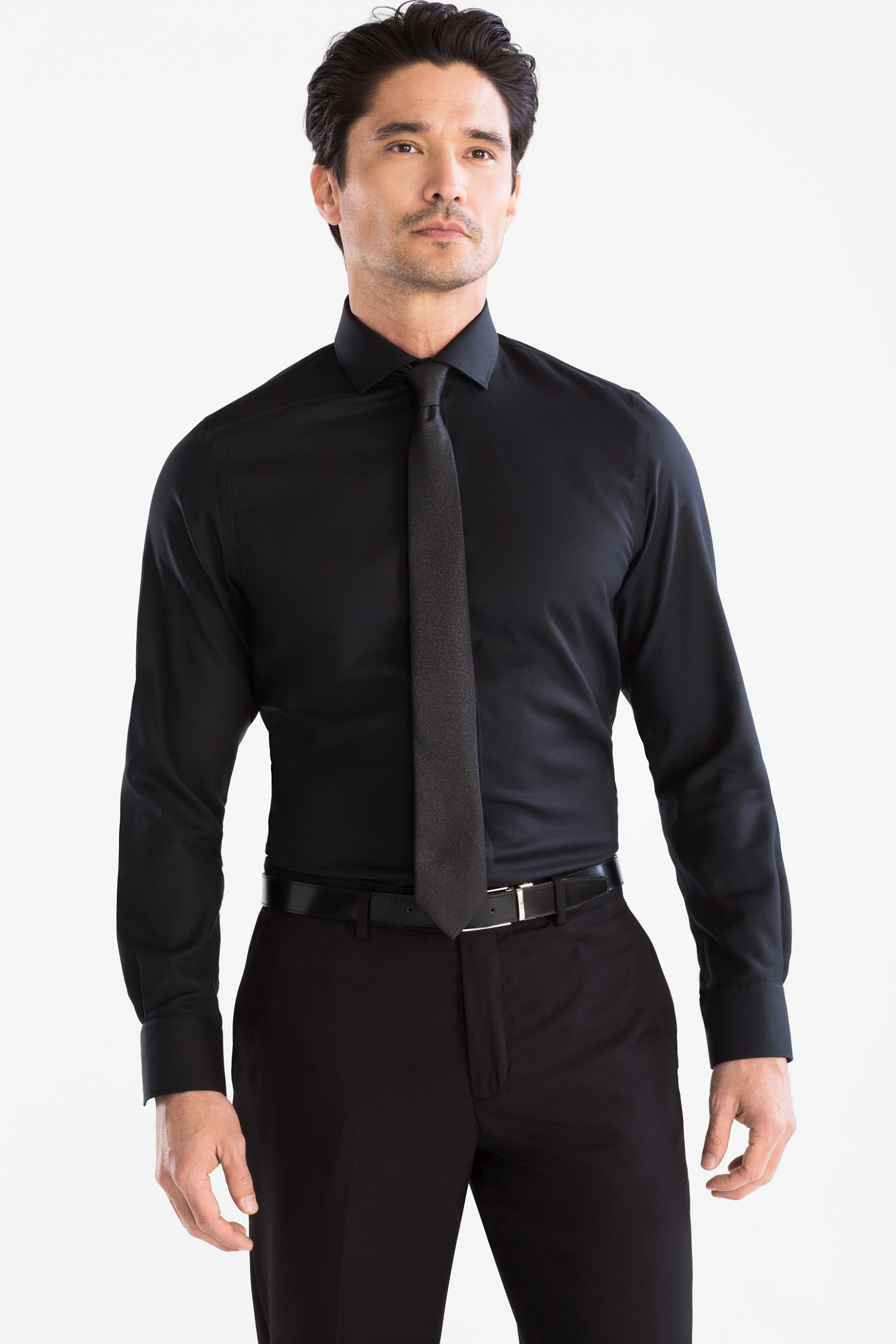 Angelo Litrico Business-overhemd met stropdas Slim Fit Kent