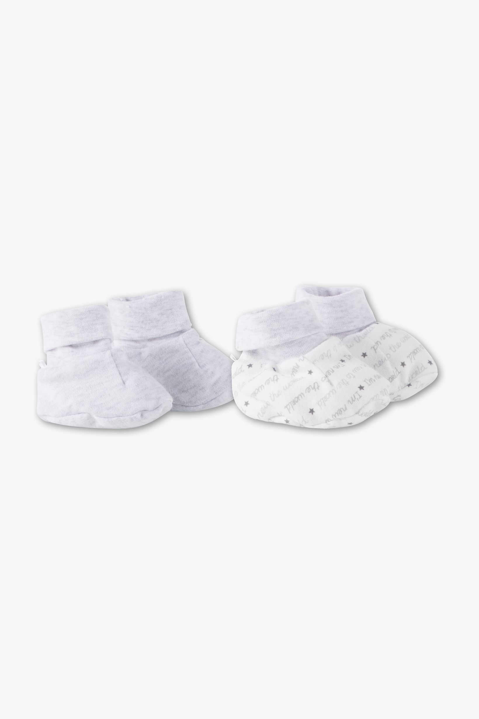 Baby Club Babyslofjes biokatoen 2 paar Baby Club Babyslofjes biokatoen 2 paar