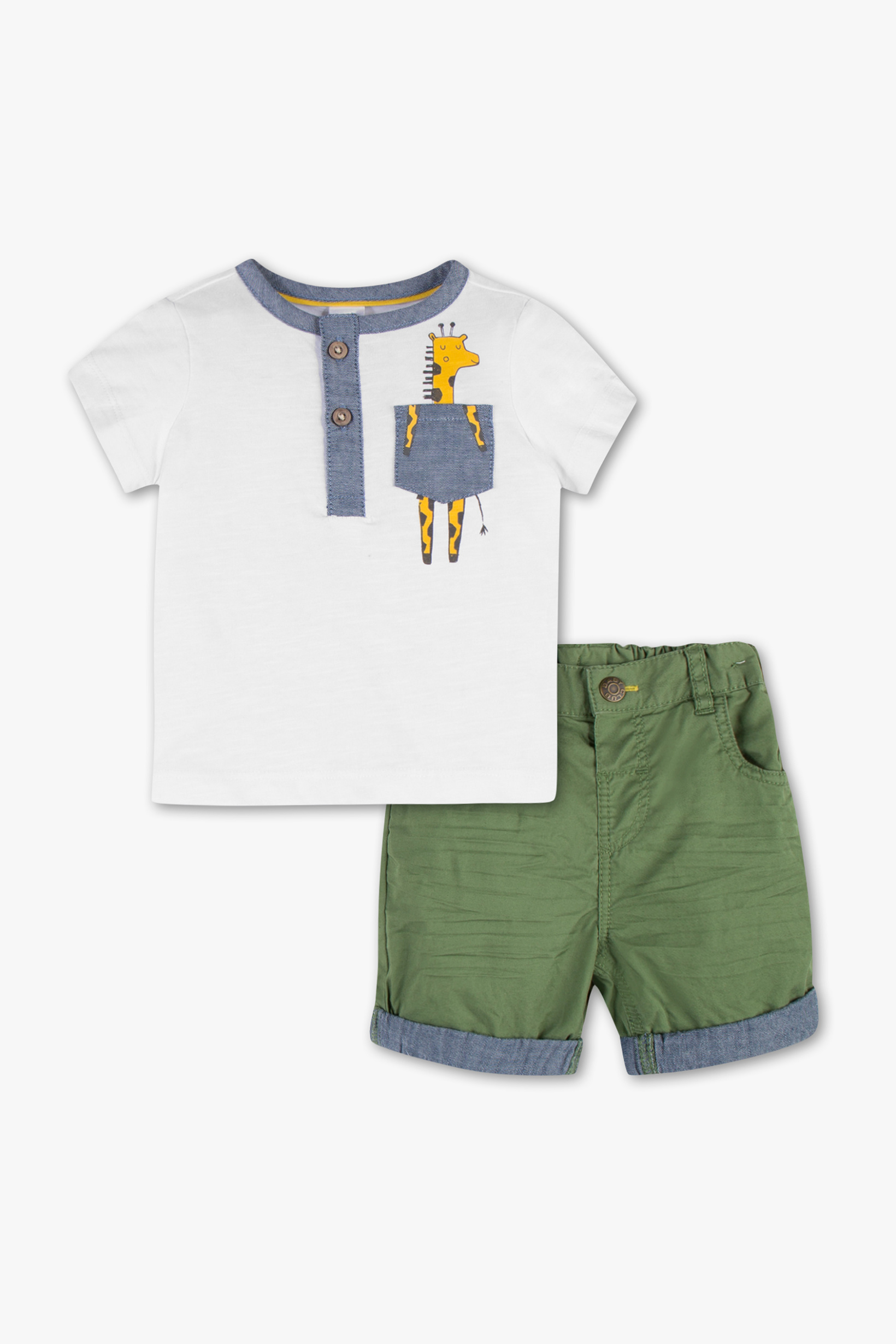 Baby Club Baby outfit biokatoen 2 delig Baby Club Baby outfit biokatoen 2 delig