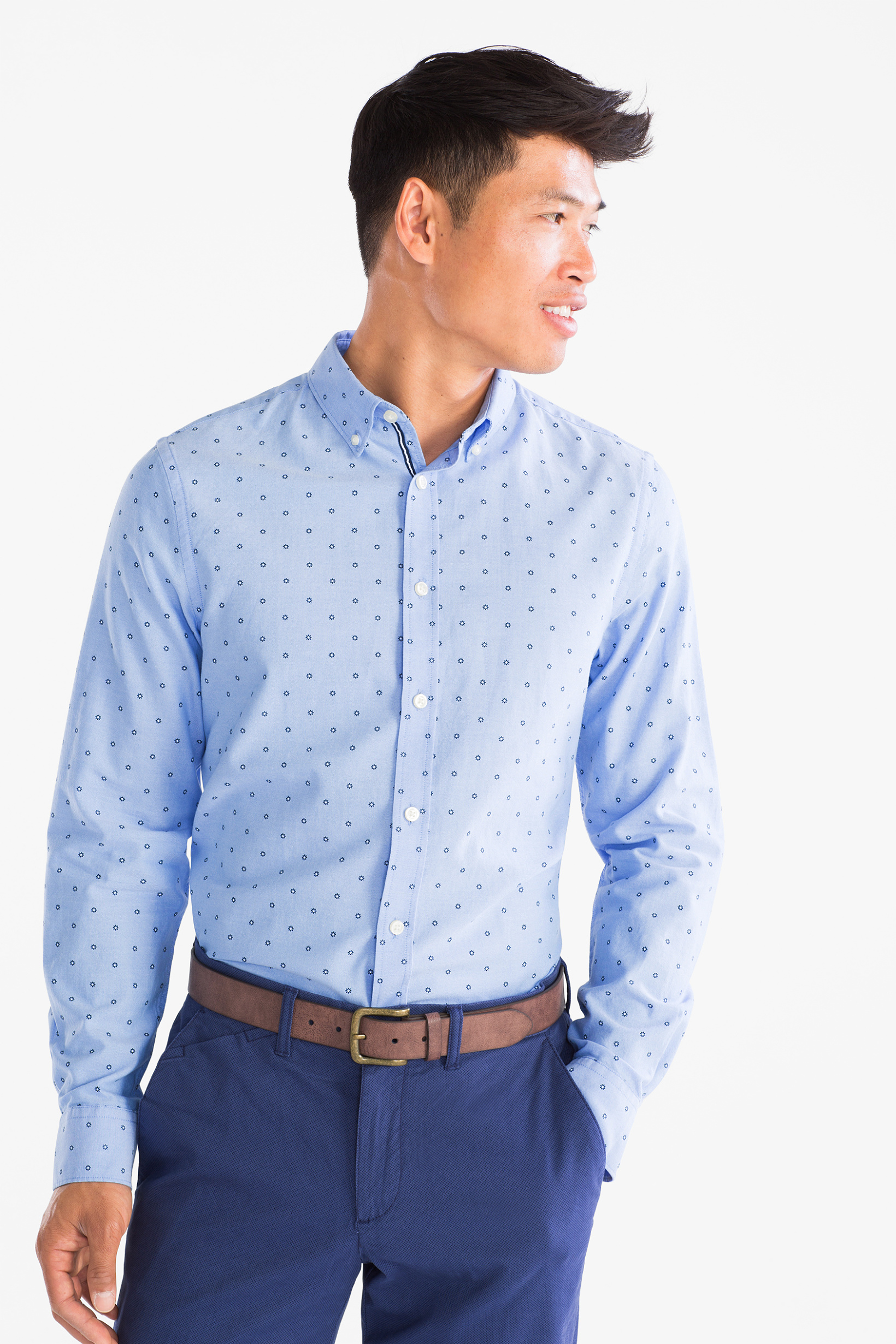 Angelo Litrico Overhemd Slim Fit button down