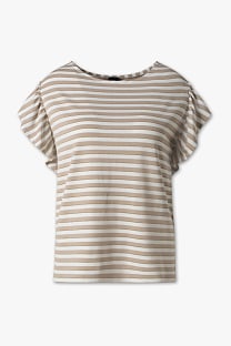 T-shirt – w paski – efekt połysku