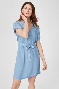 Ženy - Pouzdrové šaty z lyocellu