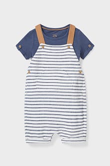 Compleu bebeluși - bumbac organic - 2 piese