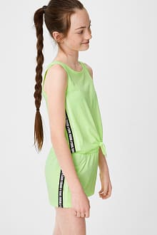 Ensemble - haut noué et short en molleton - 2 pièces