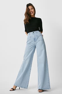 Wide jeans - biokatoen