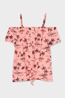 Top z supełkiem - materiał z recyklingu