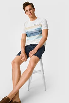 Bermuda van spijkerstof