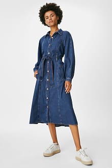 A-lijn-jurk - biokatoen