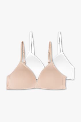 Reggiseno - cotone bio - pacco da 2