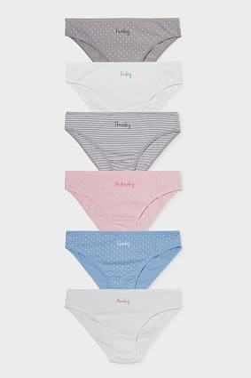 Culottes - coton bio - lot de 6