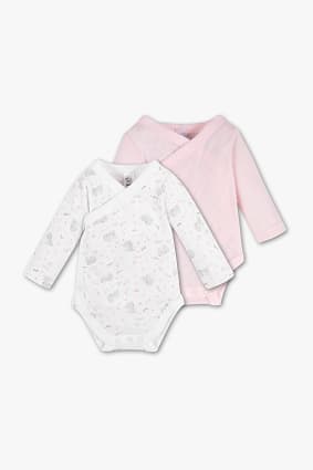 Baby Warapover Bodysuit Easy To Open C A