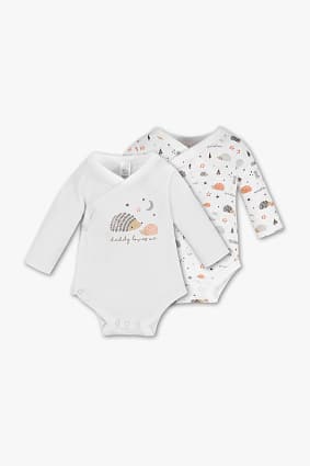 Baby Warapover Bodysuit Easy To Open C A