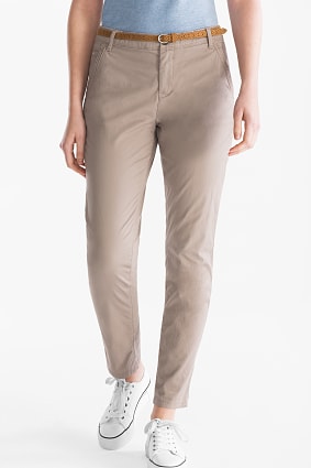 Femme - Chino avec une ceinture