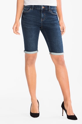 Femme - THE BERMUDA JEAN - jog denim