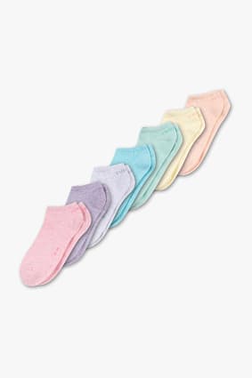 Damen - Basic-Sneakersocken - Bio-Baumwolle - 7 Paar