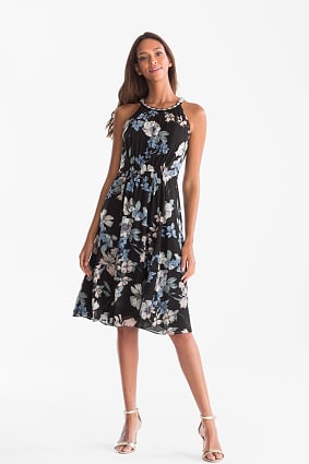 Women - Fit & flare chiffon dress