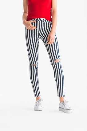 Femme - THE JEGGING JEAN - rayé