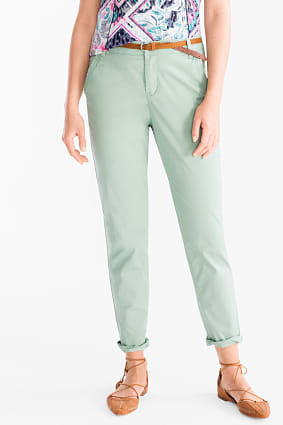 Femme - Chino avec une ceinture