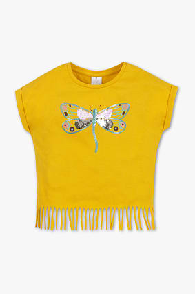 Kids - Short sleeve T-shirt - organic cotton - shiny