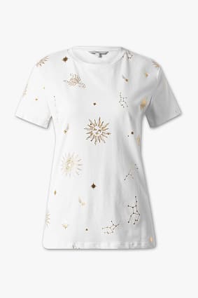 Damen - T-Shirt - Glanz Effekt