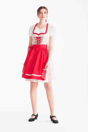 Dirndl - Herzausschnitt - 3 teilig