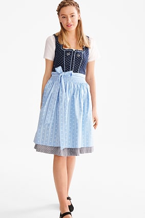 Women - Dirndl - heart-shaped neckline - 3 piece